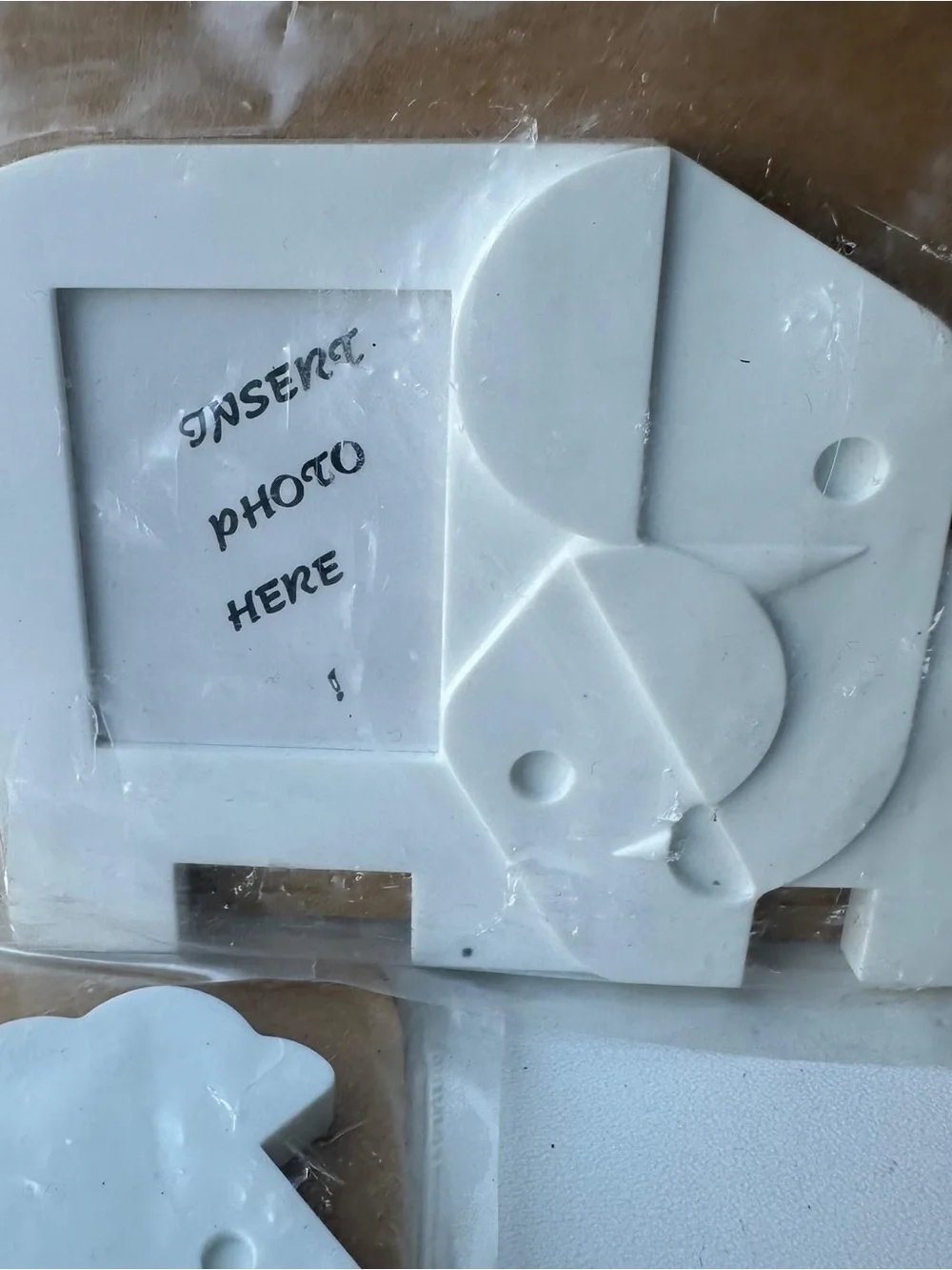 Vintage 1994 Tupperware Nuzzles Photo Frame Magnets Lot Elephant Lion White NOS